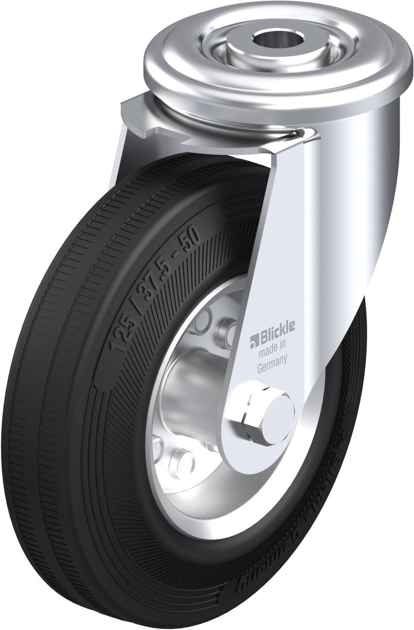Blickle 639773 LIR-VEHI 125R Kółko skrętne Średnica koła: 125 mm Maksymalne obciążenie: 90 kg 1 szt. - obrazek 1