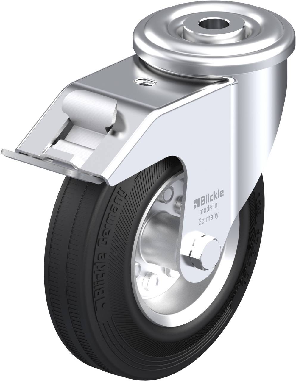 Blickle 763595 LIR-VEHI 125R-FI Kółko skrętne z hamulcem Średnica koła: 125 mm Maksymalne obciążenie: 90 kg 1 szt. - obrazek 1