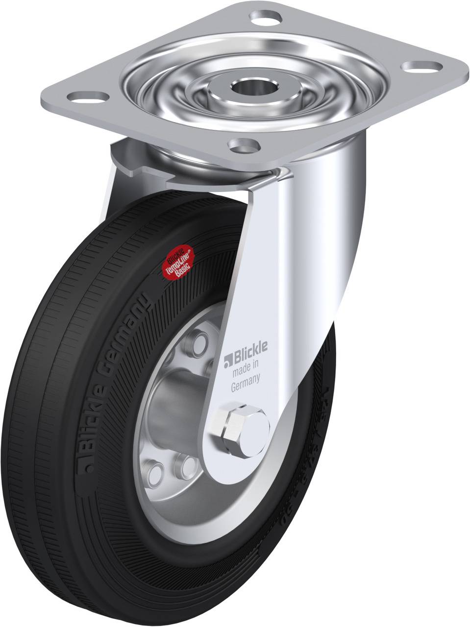 Blickle 612523 LI-VEHI 125R Kółko skrętne Średnica koła: 125 mm Maksymalne obciążenie: 90 kg 1 szt. - obrazek 1