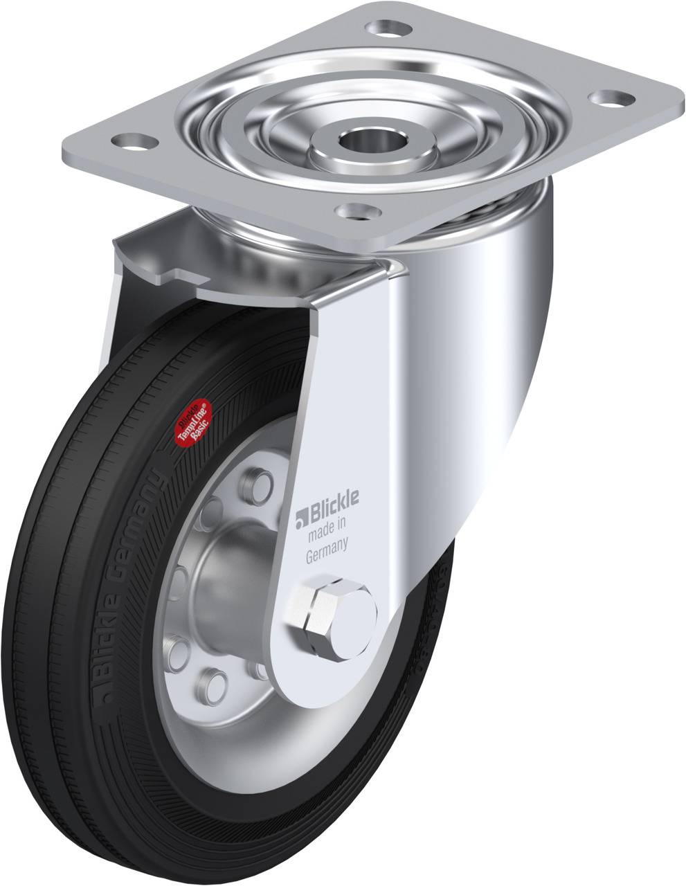 Blickle 612515 LI-VEHI 160R Kółko skrętne Średnica koła: 160 mm Maksymalne obciążenie: 120 kg 1 szt. - obrazek 1