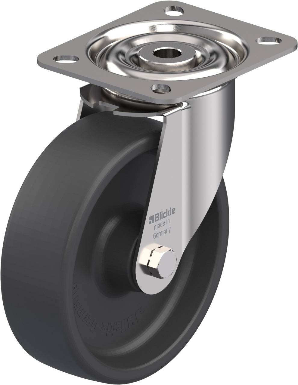 Blickle 758740 LIX-POHI 125G Kółko skrętne Średnica koła: 125 mm Maksymalne obciążenie: 150 kg 1 szt. - obrazek 1