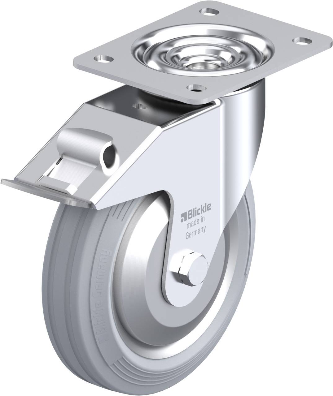Blickle 738089 LE-VE 180R-FI-SG-FA Kółko skrętne z hamulcem Średnica koła: 180 mm Maksymalne obciążenie: 170 kg 1 szt. - obrazek 1