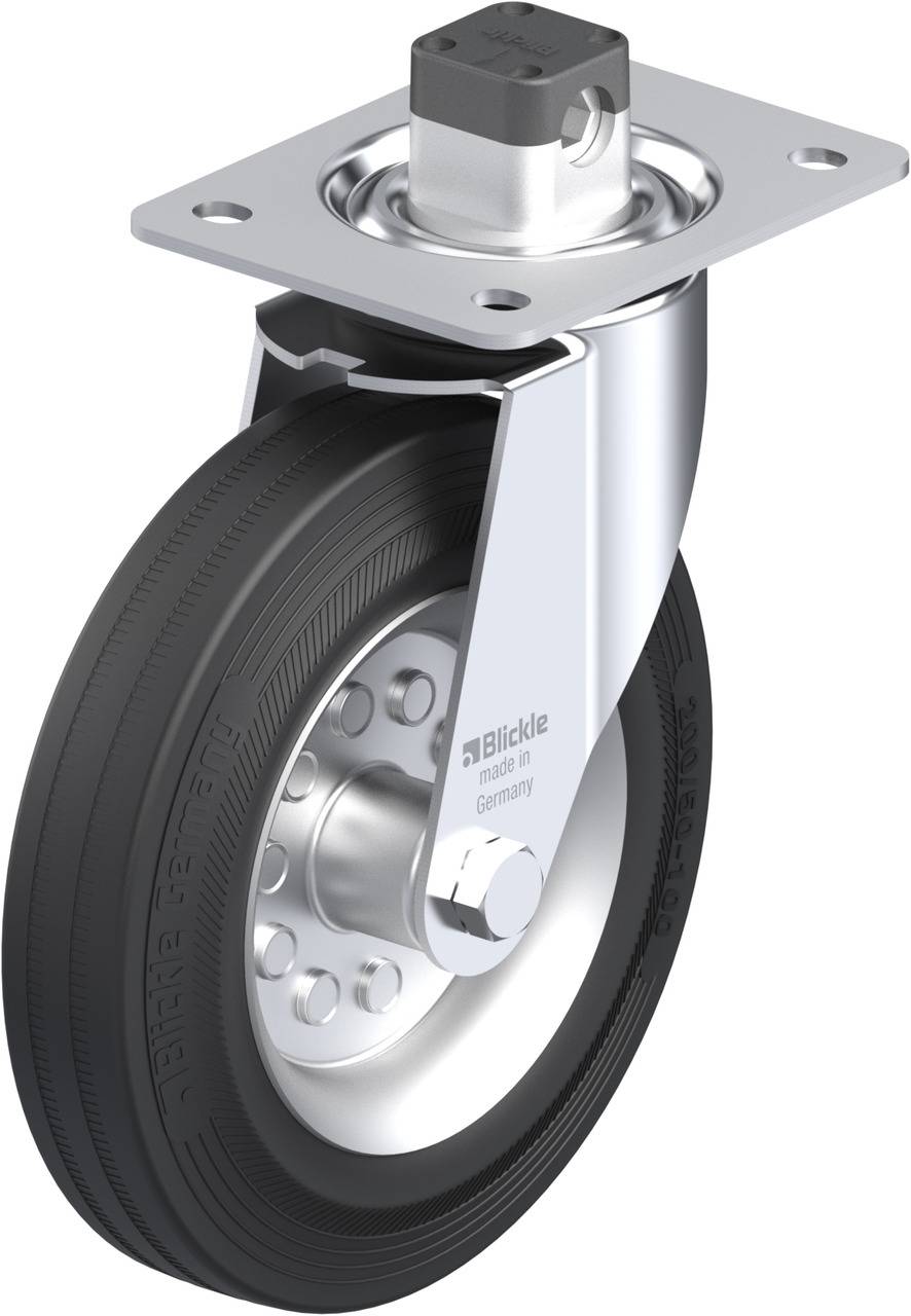 Blickle 751868 LE-VE 200R-CS11 Kółko skrętne z hamulcem Średnica koła: 200 mm Maksymalne obciążenie: 205 kg 1 szt. - obrazek 1