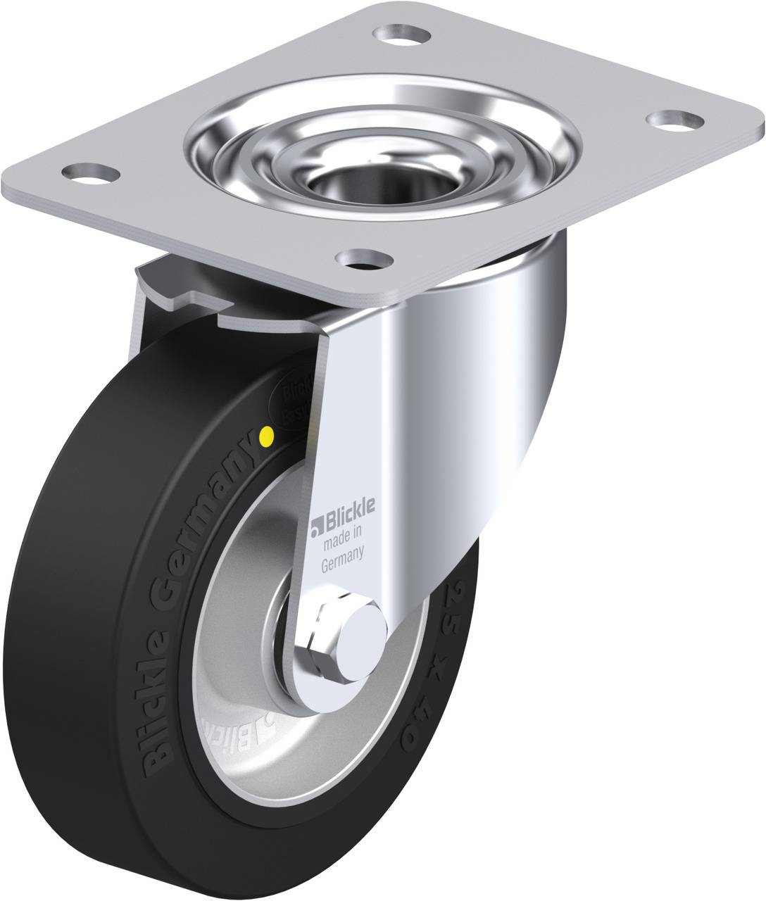 Blickle 740256 LK-ALEV 125K-3-EL Kółko skrętne Średnica koła: 125 mm Maksymalne obciążenie: 250 kg 1 szt. - obrazek 1