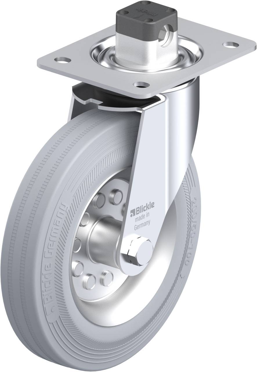 Blickle 849812 LE-VE 200R-CS11-SG Kółko skrętne z hamulcem Średnica koła: 200 mm Maksymalne obciążenie: 205 kg 1 szt. - obrazek 1