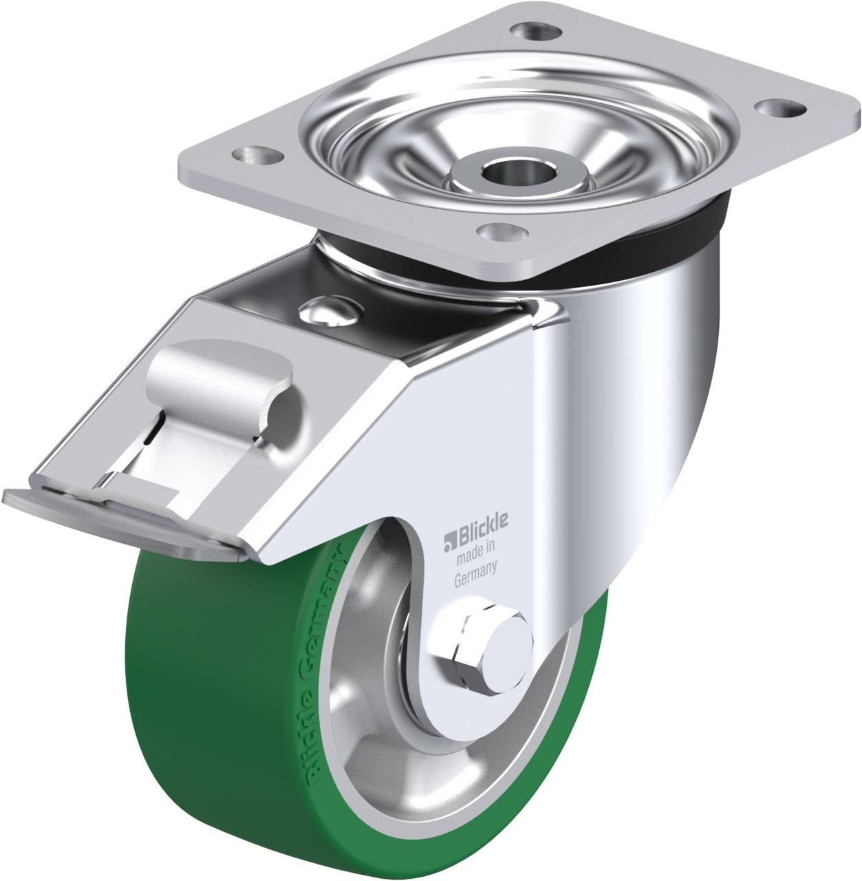 Blickle 754770 LK-ALST 127K-FI Kółko skrętne z hamulcem Średnica koła: 125 mm Maksymalne obciążenie: 450 kg 1 szt. - obrazek 1