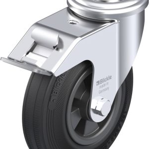 Blickle 737769 LER-VPP 125R-FI Kółko skrętne z hamulcem Średnica koła: 125 mm Maksymalne obciążenie: 100 kg 1 szt.