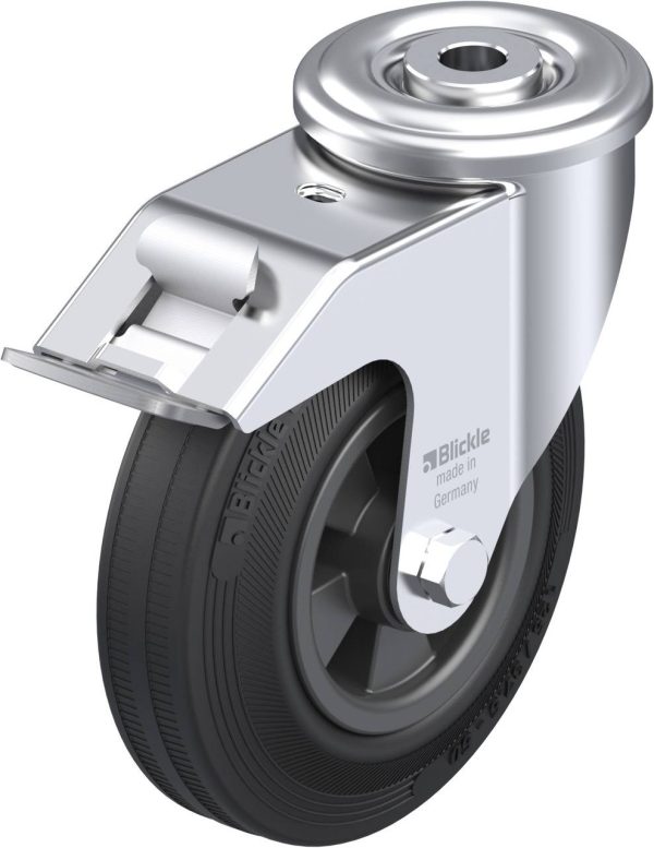 Blickle 737769 LER-VPP 125R-FI Kółko skrętne z hamulcem Średnica koła: 125 mm Maksymalne obciążenie: 100 kg 1 szt.