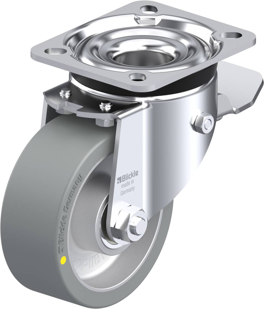Blickle 567958 LK-ALTH 100K-1-ST-AS Kółko skrętne z hamulcem Średnica koła: 100 mm Maksymalne obciążenie: 350 kg 1 szt. - obrazek 1