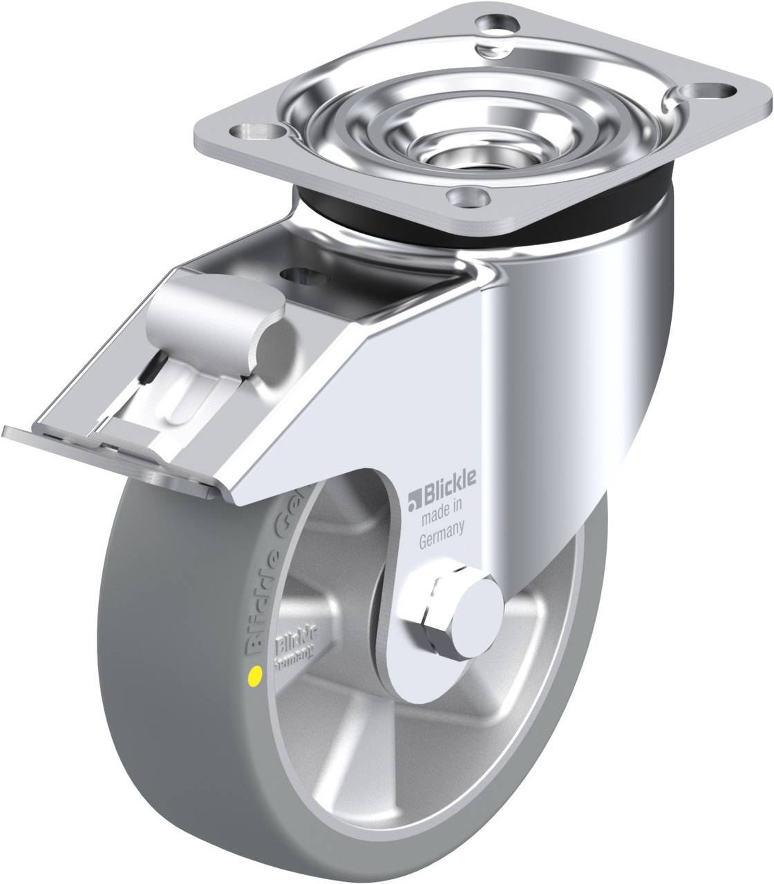 Blickle 716134 LK-ALTH 125K-1-FI-AS Kółko skrętne z hamulcem Średnica koła: 125 mm Maksymalne obciążenie: 350 kg 1 szt. - obrazek 1