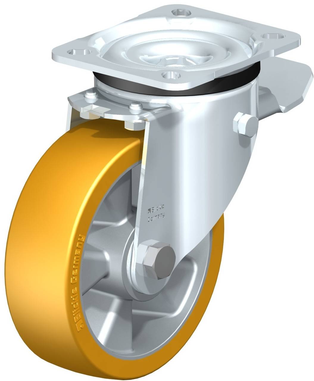 Blickle 281659 LK-ALTH 125K-1-ST Kółko skrętne z hamulcem Średnica koła: 125 mm Maksymalne obciążenie: 350 kg 1 szt. - obrazek 1