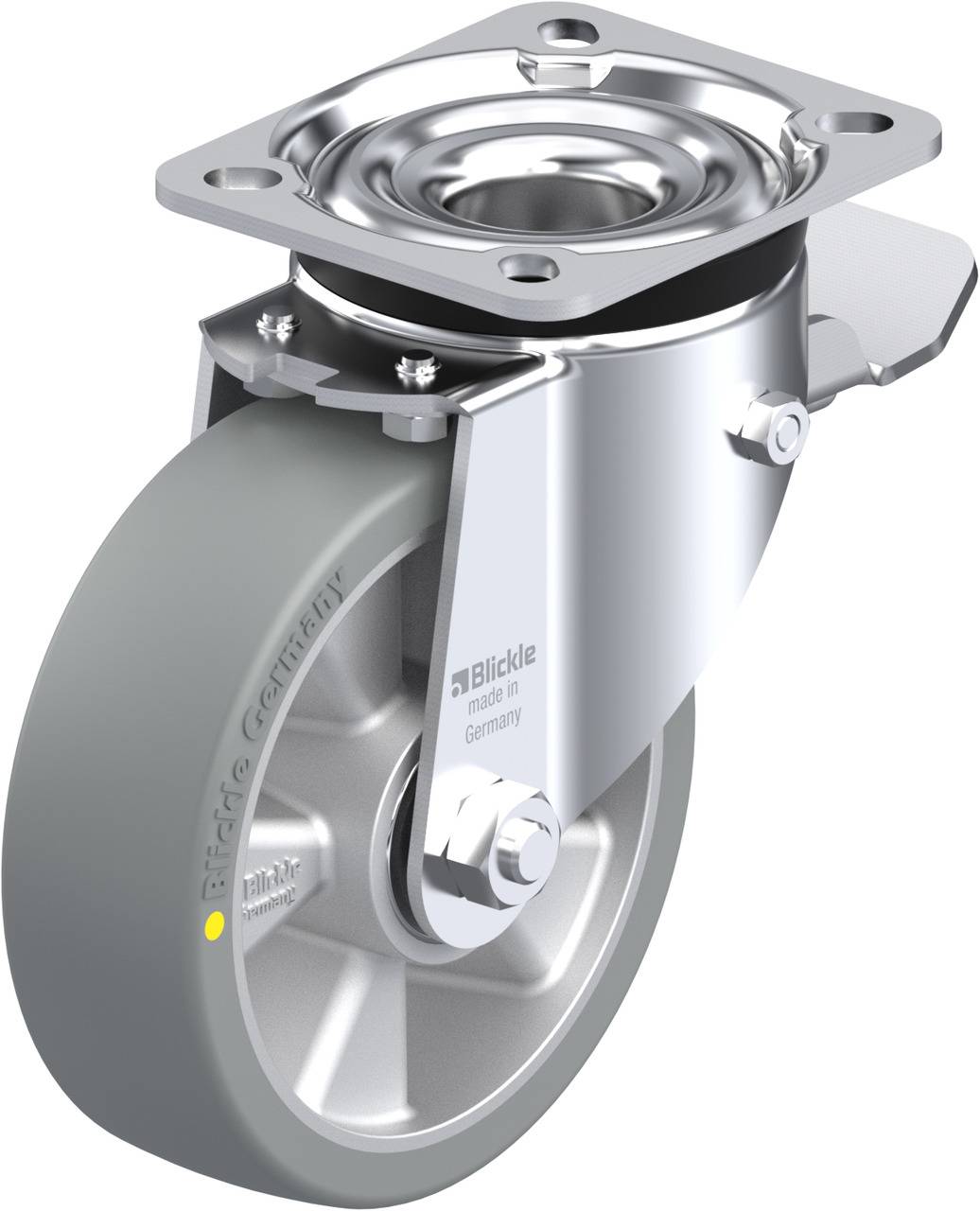 Blickle 563122 LK-ALTH 125K-1-ST-AS Kółko skrętne z hamulcem Średnica koła: 125 mm Maksymalne obciążenie: 350 kg 1 szt. - obrazek 1