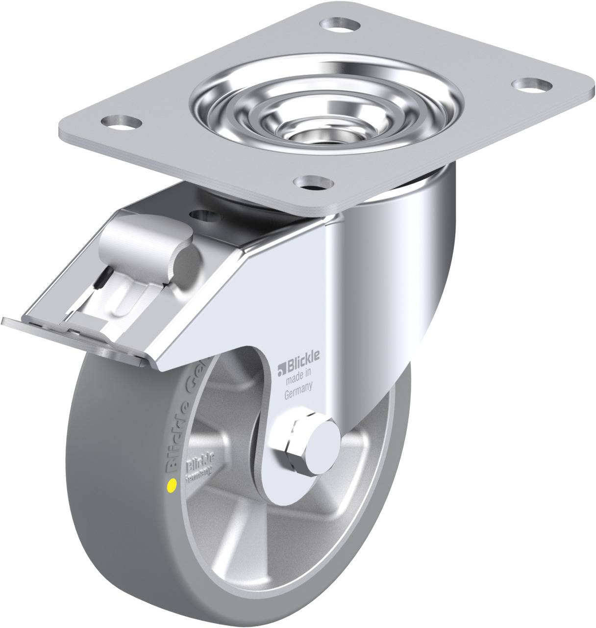 Blickle 742374 LK-ALTH 125K-3-FI-AS Kółko skrętne z hamulcem Średnica koła: 125 mm Maksymalne obciążenie: 350 kg 1 szt. - obrazek 1