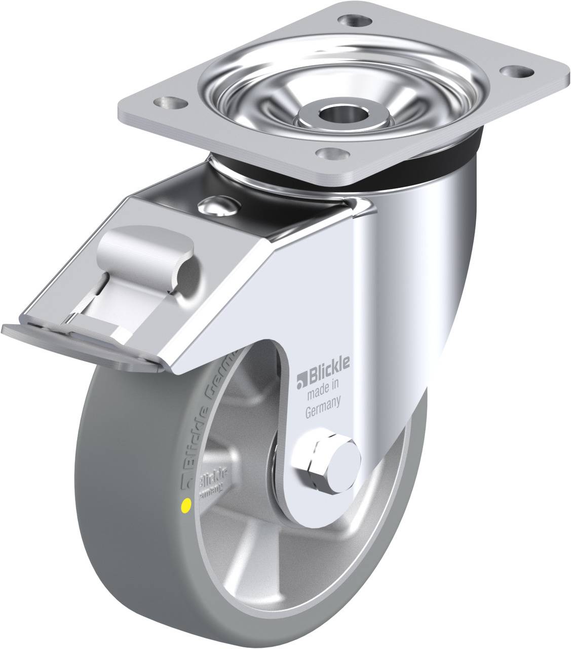 Blickle 747184 LK-ALTH 150K-FI-AS Kółko skrętne z hamulcem Średnica koła: 150 mm Maksymalne obciążenie: 600 kg 1 szt. - obrazek 1