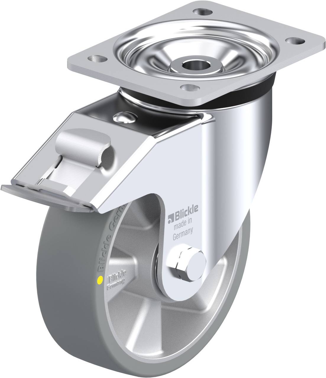 Blickle 645507 LK-ALTH 160K-FI-AS Kółko skrętne z hamulcem Średnica koła: 160 mm Maksymalne obciążenie: 600 kg 1 szt. - obrazek 1