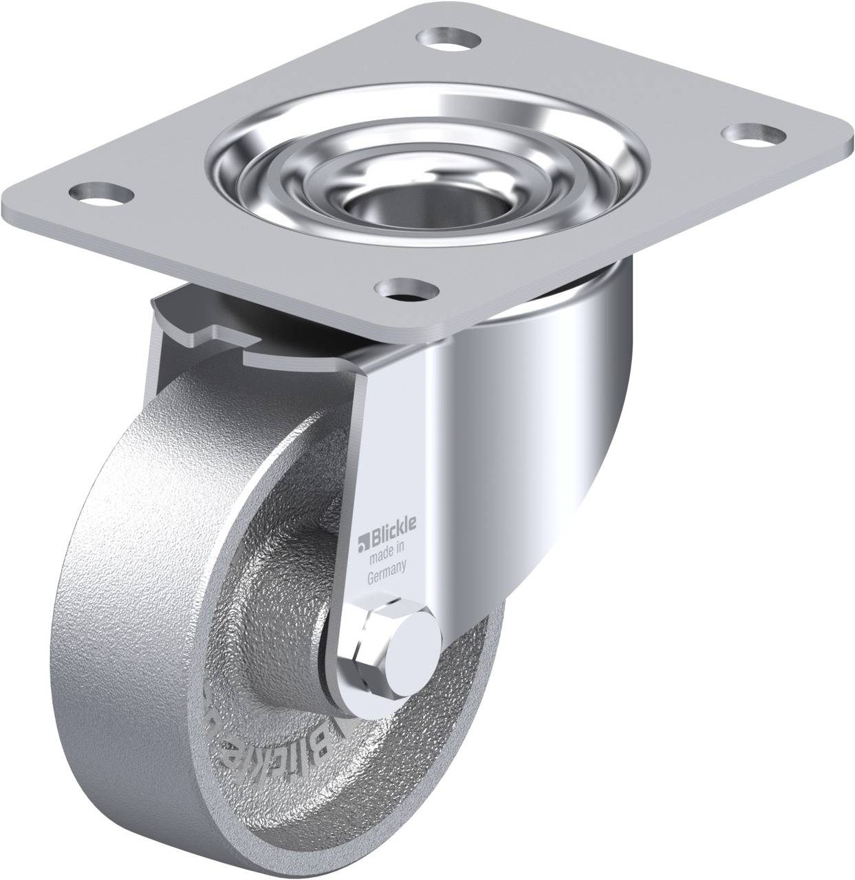 Blickle 267708 LK-G 100G-3 Kółko skrętne Średnica koła: 100 mm Maksymalne obciążenie: 350 kg 1 szt. - obrazek 1