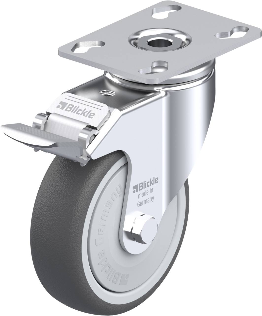 Blickle 846968 LKPA-PATH 101KF-FI Kółko skrętne z hamulcem Średnica koła: 100 mm Maksymalne obciążenie: 120 kg 1 szt. - obrazek 1