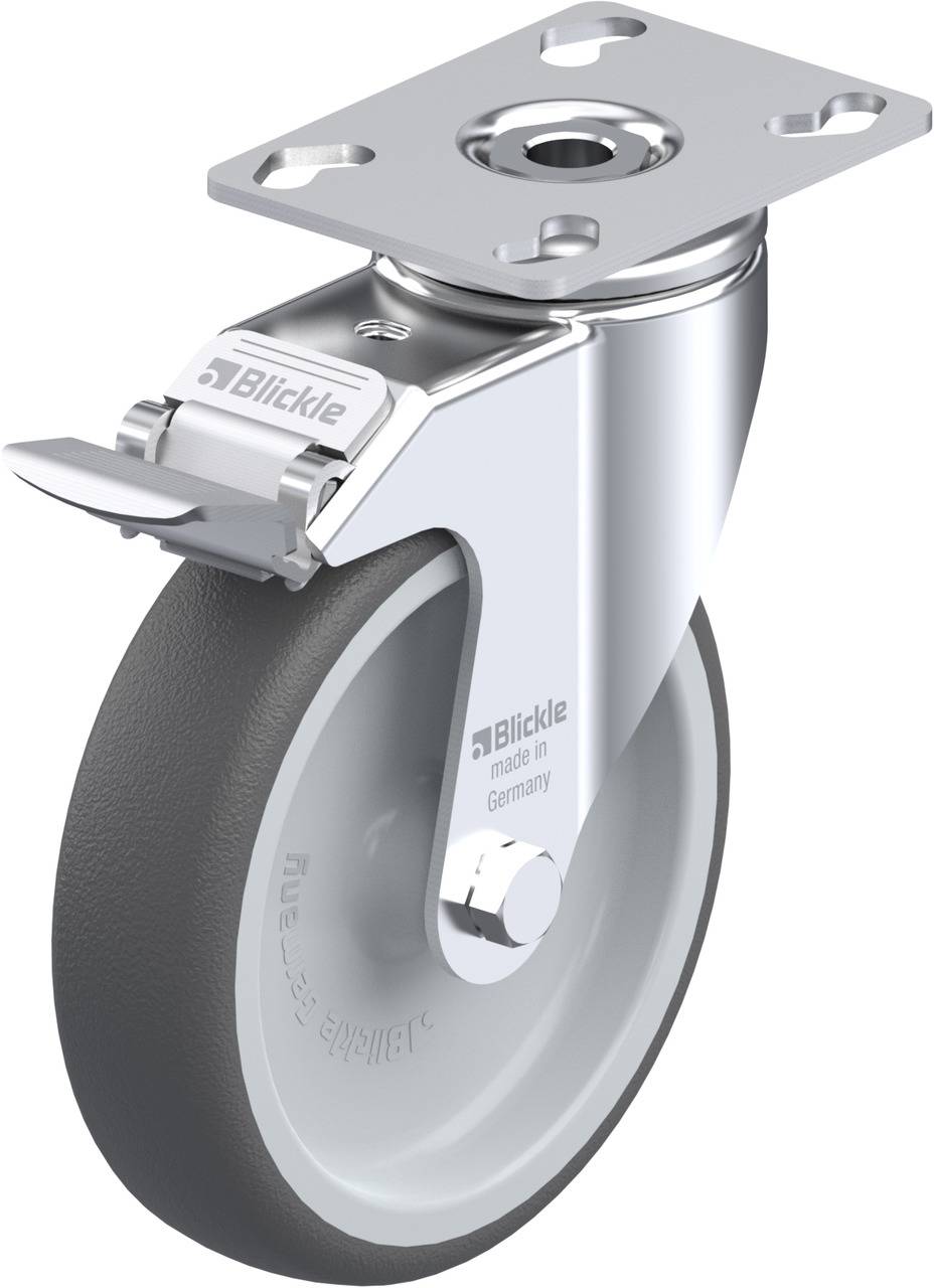 Blickle 846970 LKPA-PATH 126G-FI Kółko skrętne z hamulcem Średnica koła: 125 mm Maksymalne obciążenie: 120 kg 1 szt. - obrazek 1