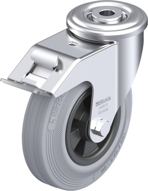 Blickle 744630 LER-VPP 125R-FI-SG Kółko skrętne z hamulcem Średnica koła: 125 mm Maksymalne obciążenie: 100 kg 1 szt.