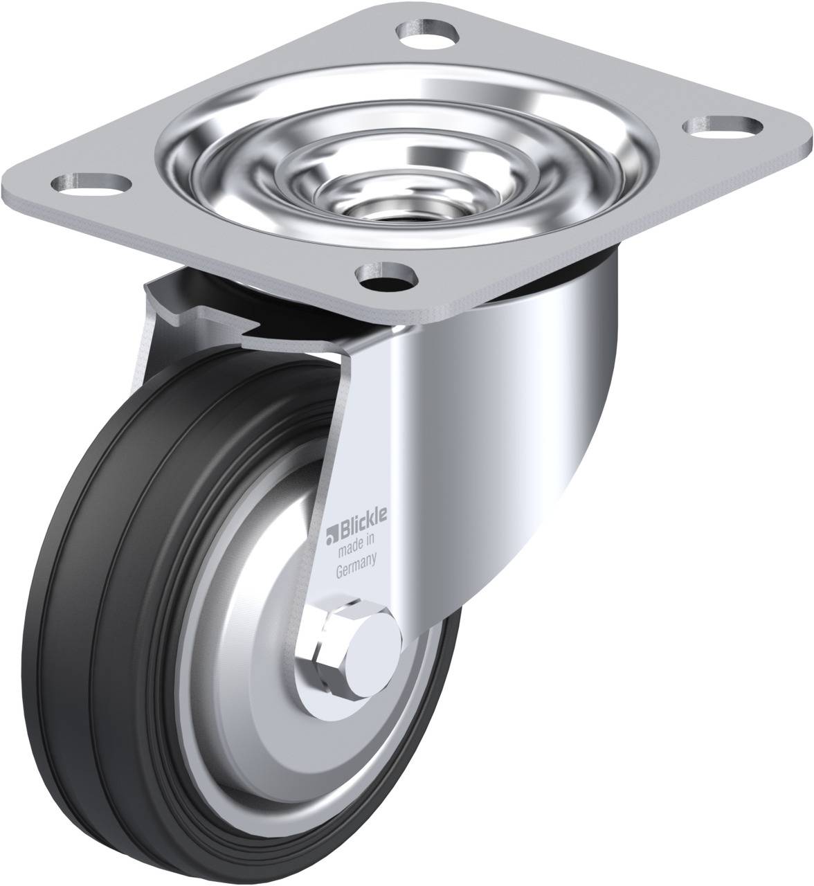 Blickle 345645 LE-VE 80R-FA Kółko skrętne Średnica koła: 80 mm Maksymalne obciążenie: 50 kg 1 szt. - obrazek 1