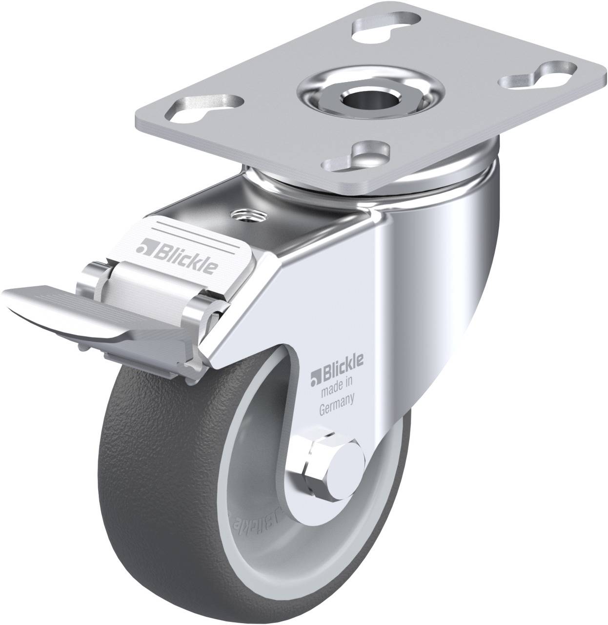 Blickle 275537 LKPA-PATH 80G-FI Kółko skrętne z hamulcem Średnica koła: 80 mm Maksymalne obciążenie: 120 kg 1 szt. - obrazek 1