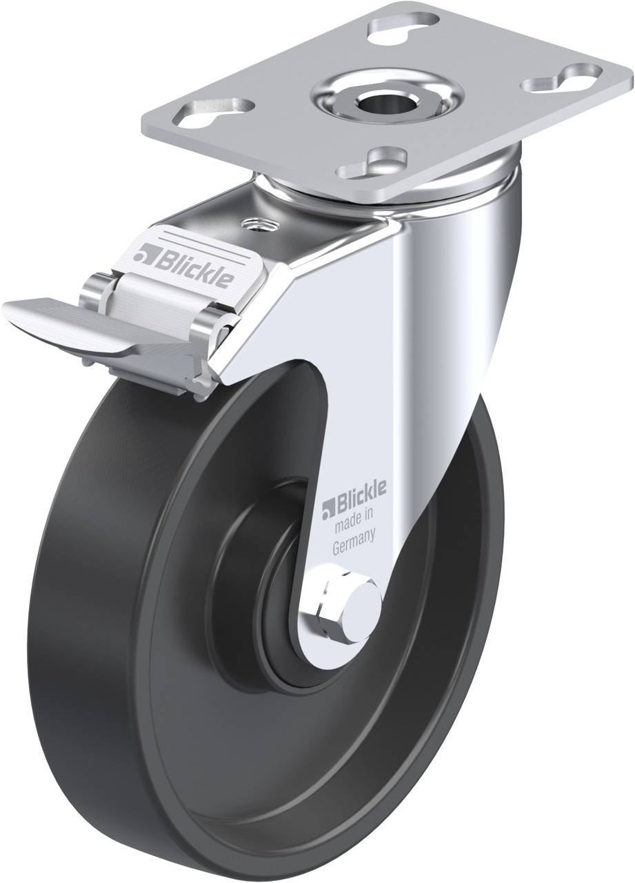 Blickle 292698 LKPA-POA 125K-FI Kółko skrętne z hamulcem Średnica koła: 125 mm Maksymalne obciążenie: 120 kg 1 szt. - obrazek 1