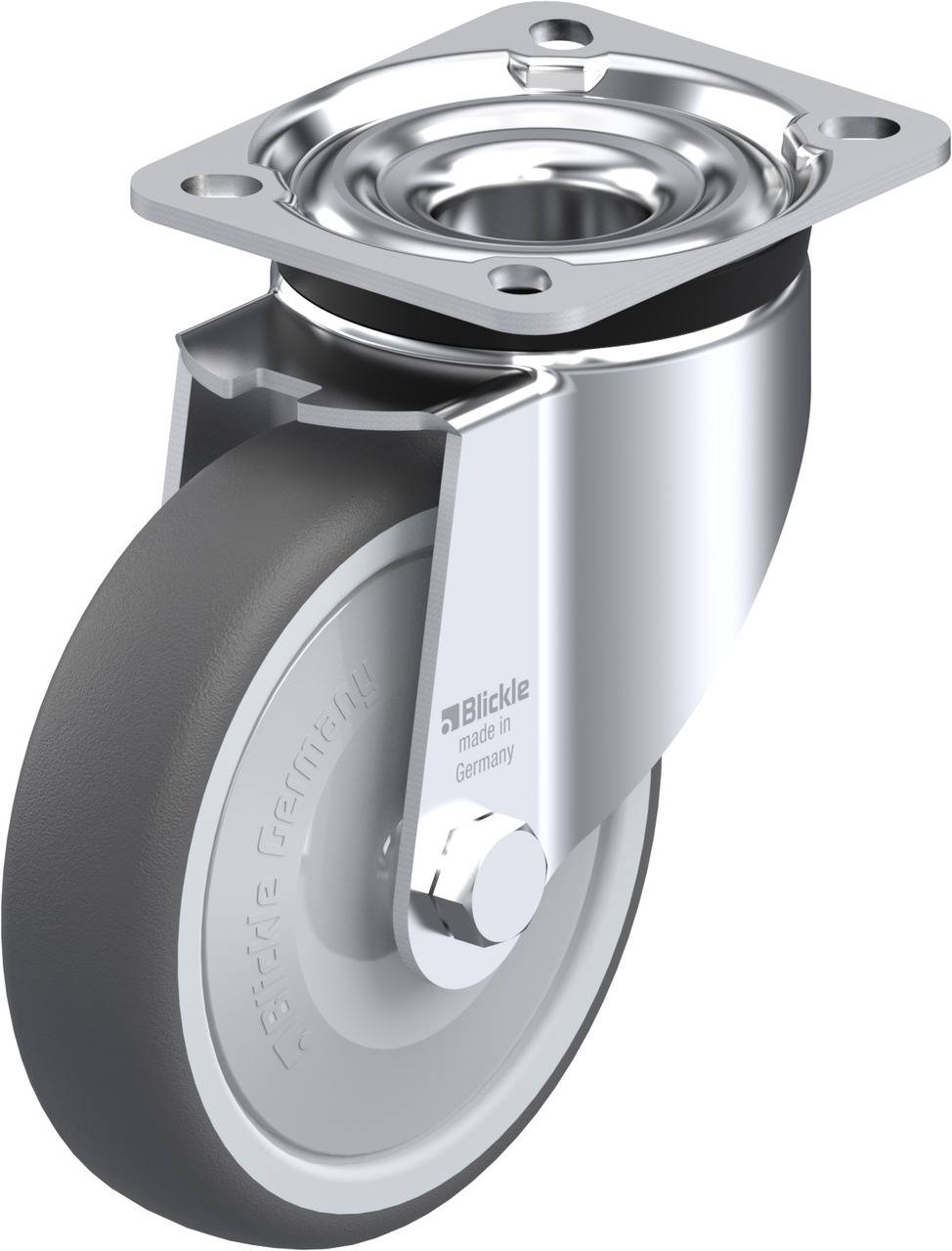 Blickle 760874 LK-PATH 125KF-1 Kółko skrętne Średnica koła: 125 mm Maksymalne obciążenie: 250 kg 1 szt. - obrazek 1