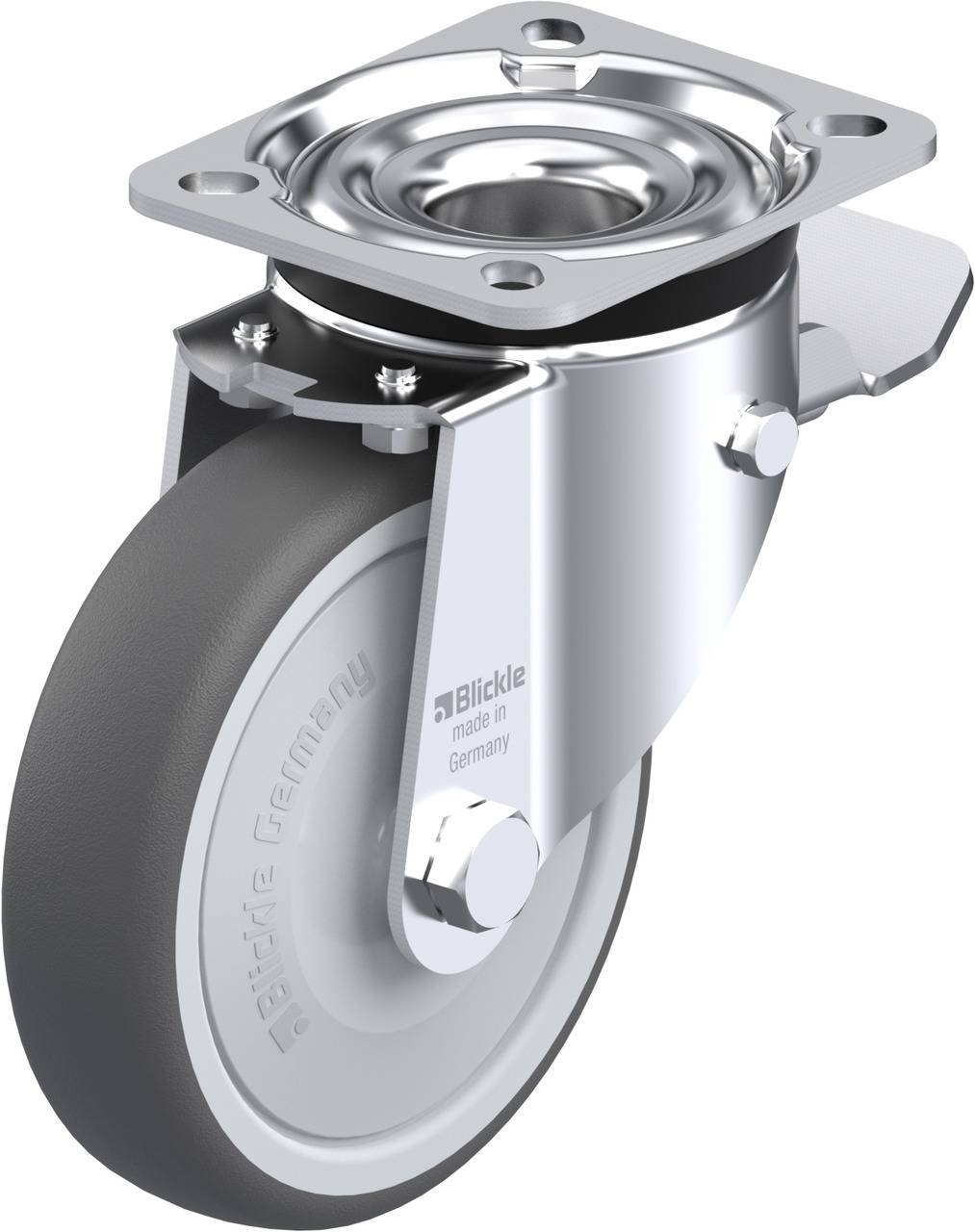 Blickle 852250 LK-PATH 125KF-1-ST Kółko skrętne z hamulcem Średnica koła: 125 mm Maksymalne obciążenie: 250 kg 1 szt. - obrazek 1
