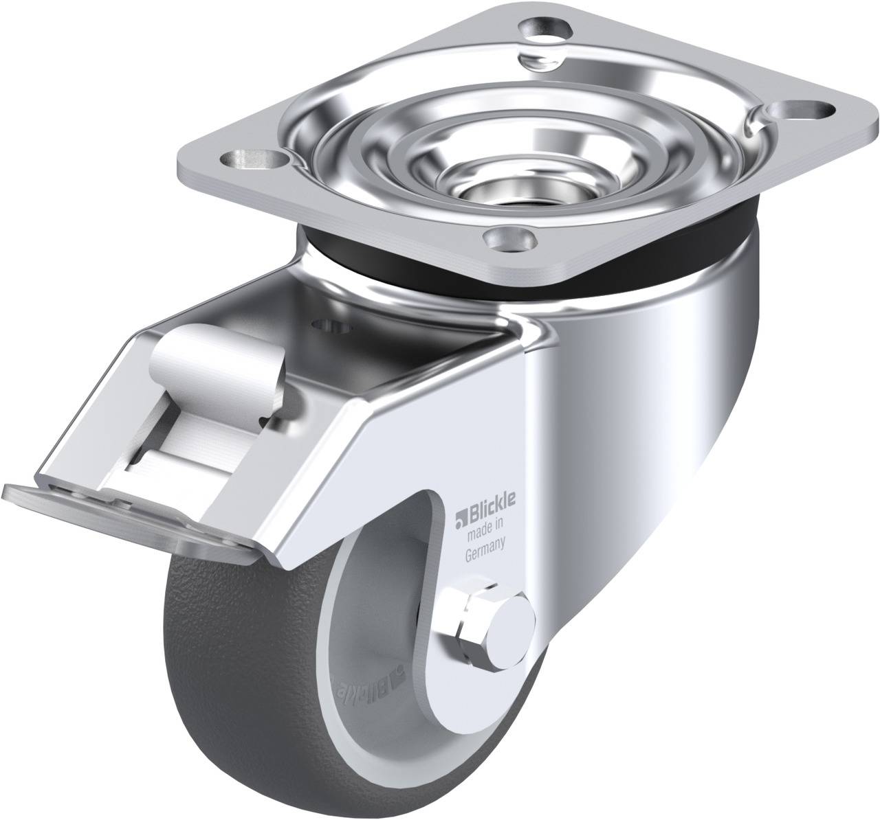 Blickle 760108 LK-PATH 80G-FI Kółko skrętne z hamulcem Średnica koła: 80 mm Maksymalne obciążenie: 150 kg 1 szt. - obrazek 1