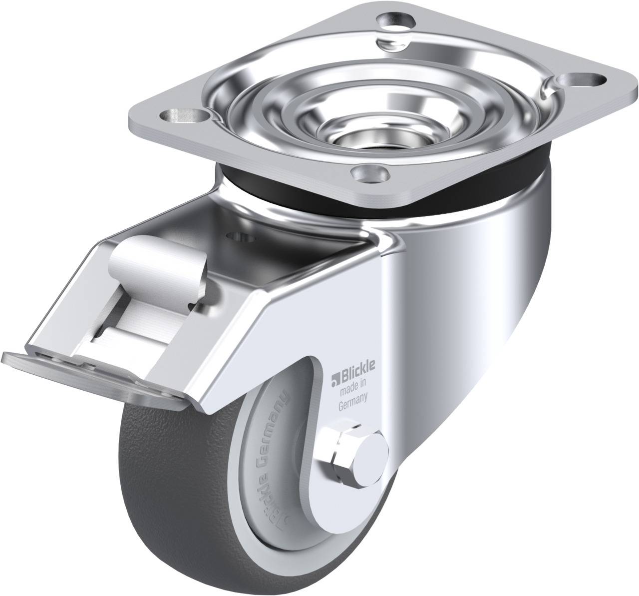 Blickle 847689 LK-PATH 80KF-FI Kółko skrętne z hamulcem Średnica koła: 80 mm Maksymalne obciążenie: 150 kg 1 szt. - obrazek 1