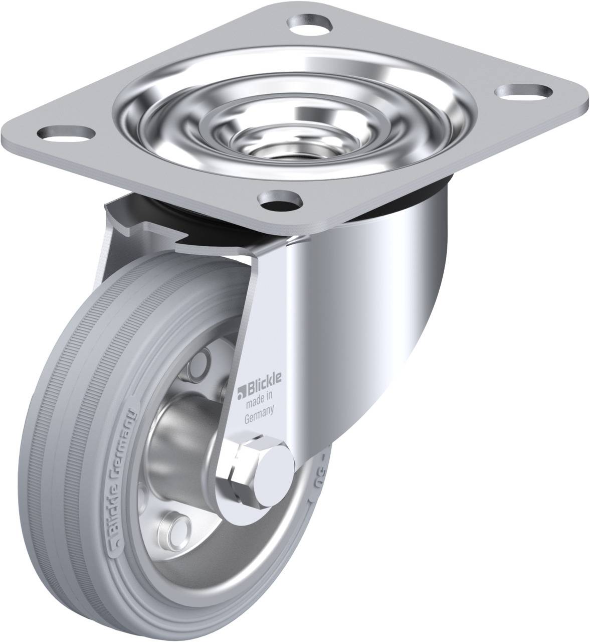 Blickle 616375 LE-VE 80R-SG Kółko skrętne Średnica koła: 80 mm Maksymalne obciążenie: 50 kg 1 szt. - obrazek 1