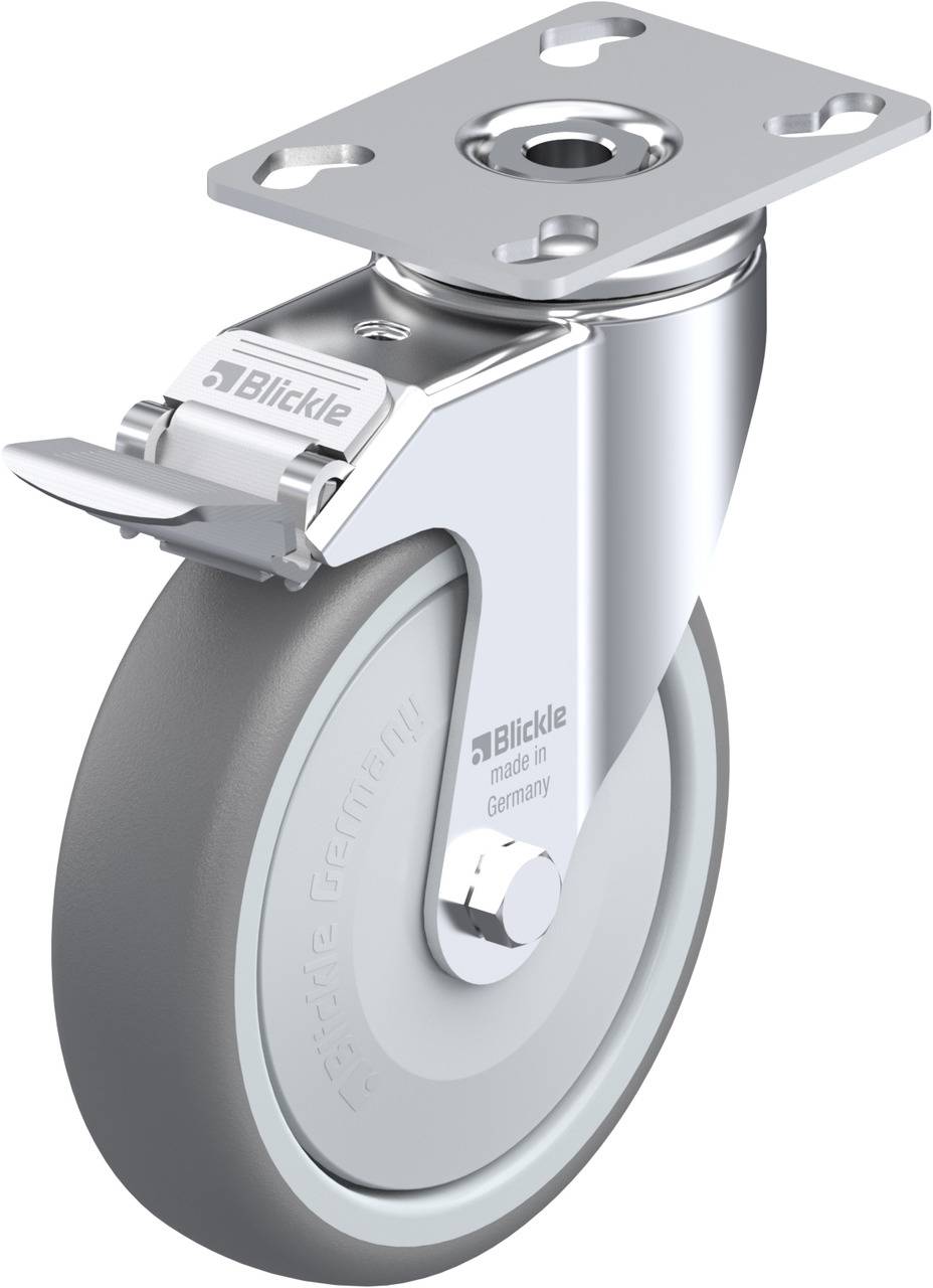 Blickle 575415 LKPA-TPA 126KF-FI Kółko skrętne z hamulcem Średnica koła: 125 mm Maksymalne obciążenie: 120 kg 1 szt. - obrazek 1