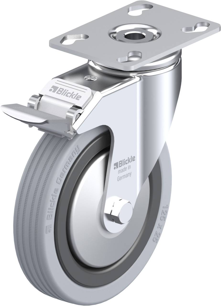 Blickle 300582 LKPA-VPA 125G-FI-FA Kółko skrętne z hamulcem Średnica koła: 125 mm Maksymalne obciążenie: 100 kg 1 szt. - obrazek 1