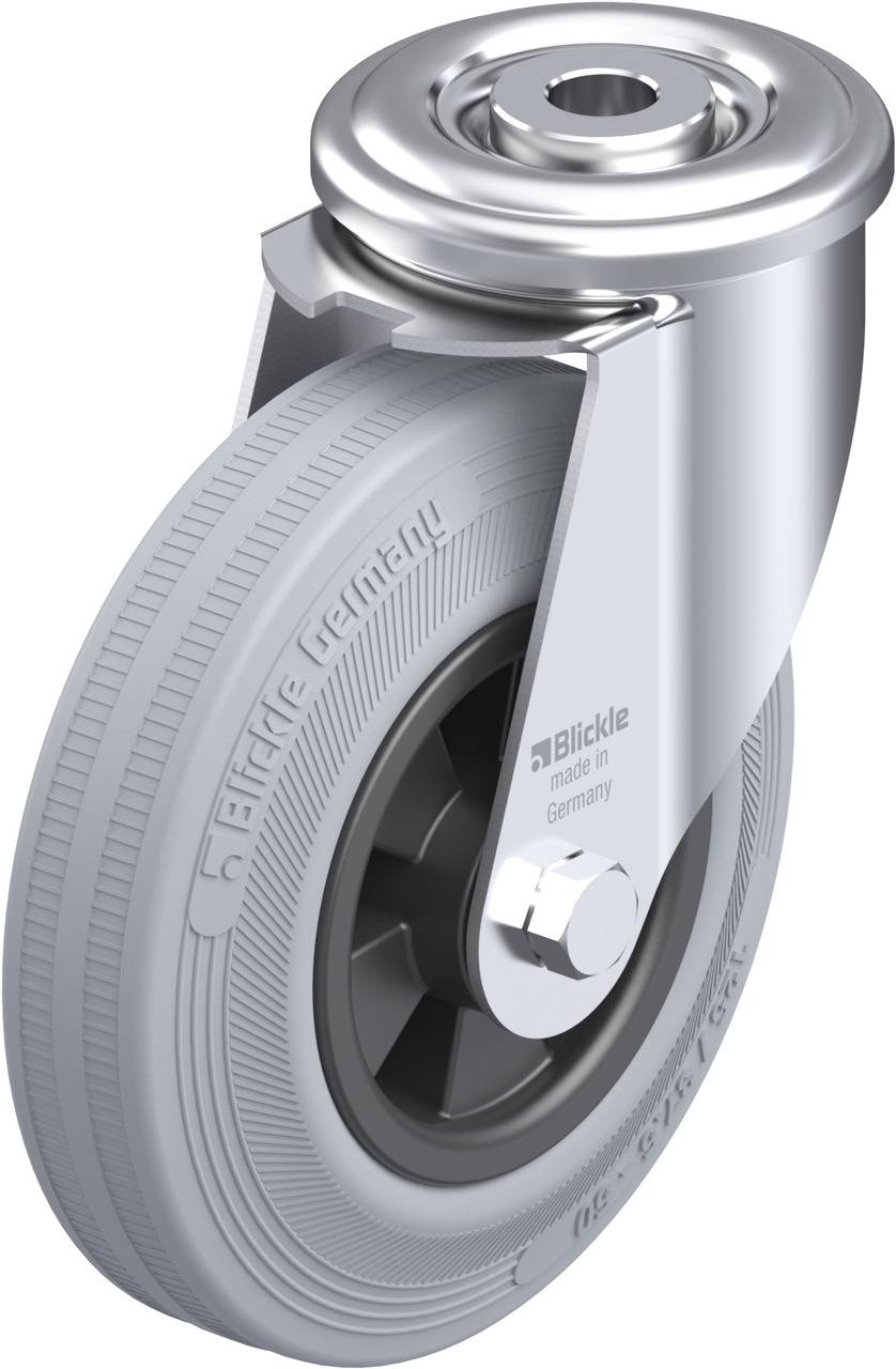 Blickle 649376 LER-VPP 125R-SG Kółko skrętne Średnica koła: 125 mm Maksymalne obciążenie: 100 kg 1 szt. - obrazek 1