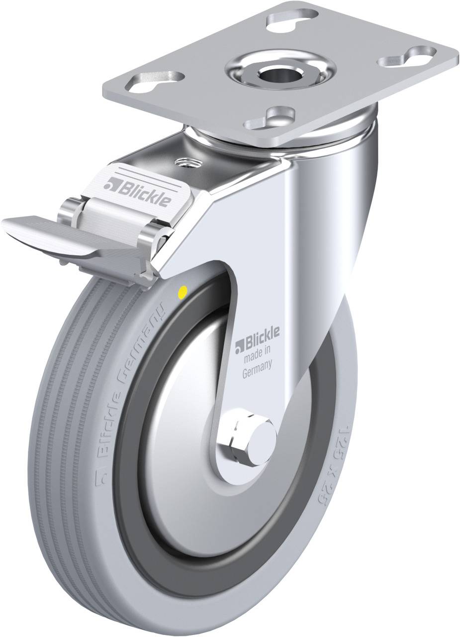 Blickle 323048 LKPA-VPA 125K-FI-EL-FA Kółko skrętne z hamulcem Średnica koła: 125 mm Maksymalne obciążenie: 75 kg 1 szt. - obrazek 1