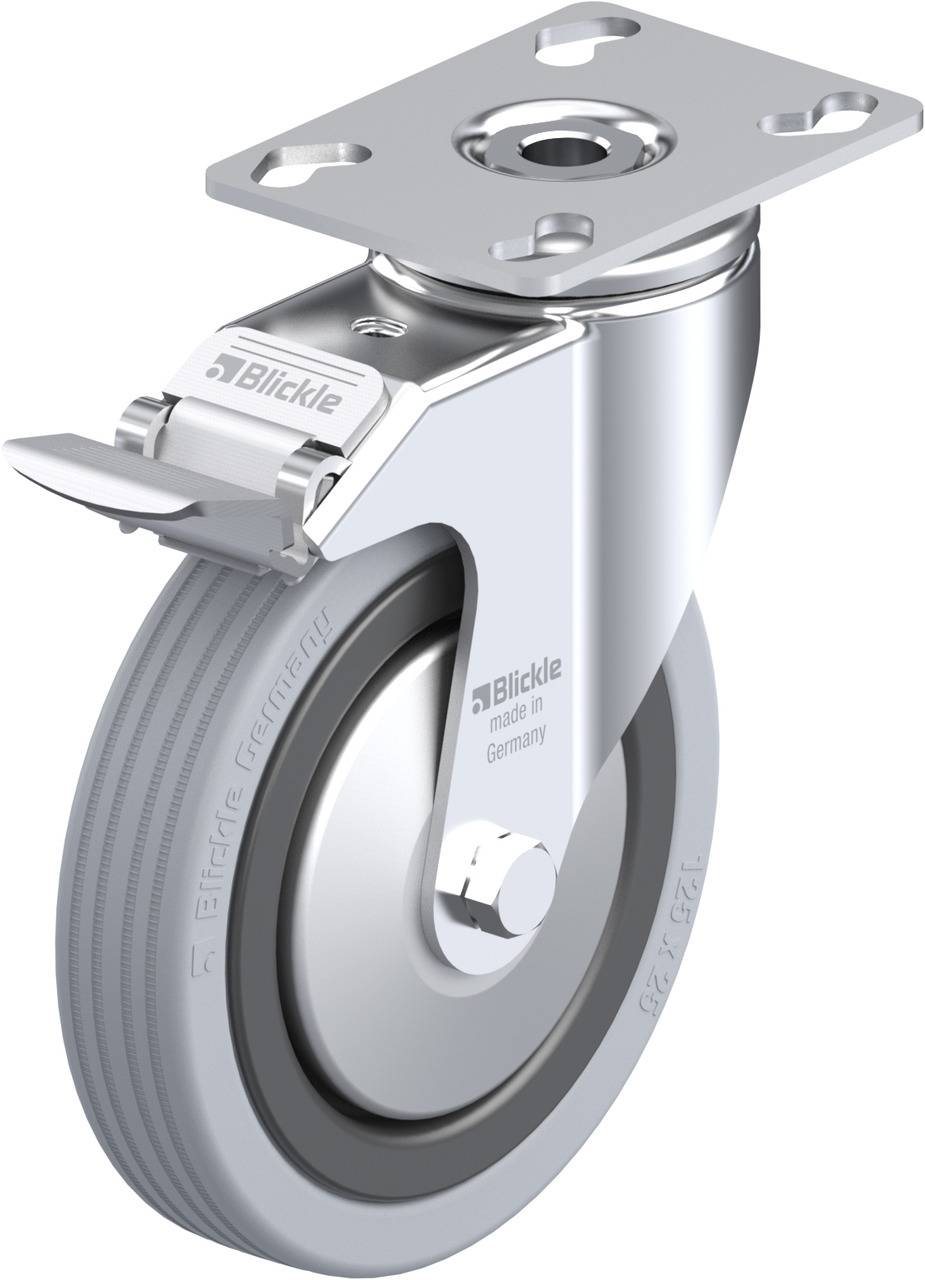 Blickle 278523 LKPA-VPA 125K-FI-FA Kółko skrętne z hamulcem Średnica koła: 125 mm Maksymalne obciążenie: 100 kg 1 szt. - obrazek 1