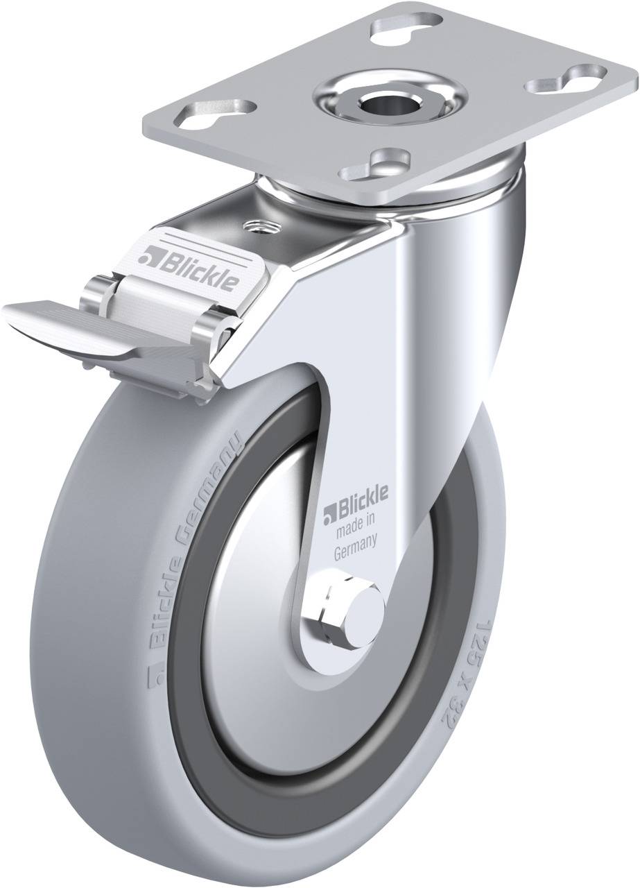 Blickle 323071 LKPA-VPA 126G-FI-FA Kółko skrętne z hamulcem Średnica koła: 125 mm Maksymalne obciążenie: 120 kg 1 szt. - obrazek 1