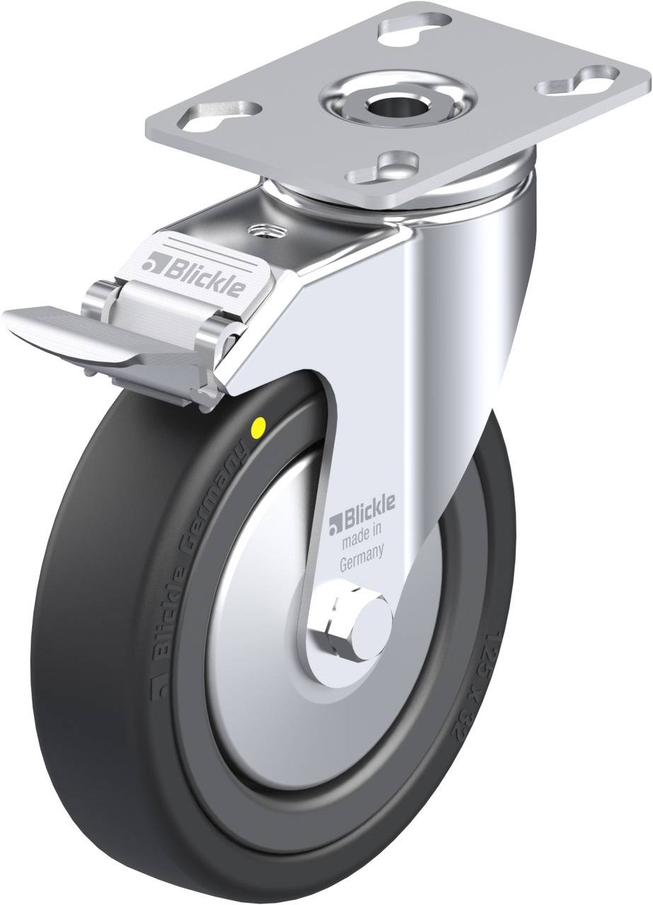 Blickle 311720 LKPA-VPA 126K-FI-EL-FA Kółko skrętne z hamulcem Średnica koła: 125 mm Maksymalne obciążenie: 95 kg 1 szt. - obrazek 1
