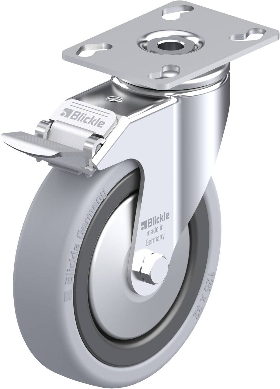 Blickle 224139 LKPA-VPA 126K-FI-FA Kółko skrętne z hamulcem Średnica koła: 125 mm Maksymalne obciążenie: 120 kg 1 szt. - obrazek 1