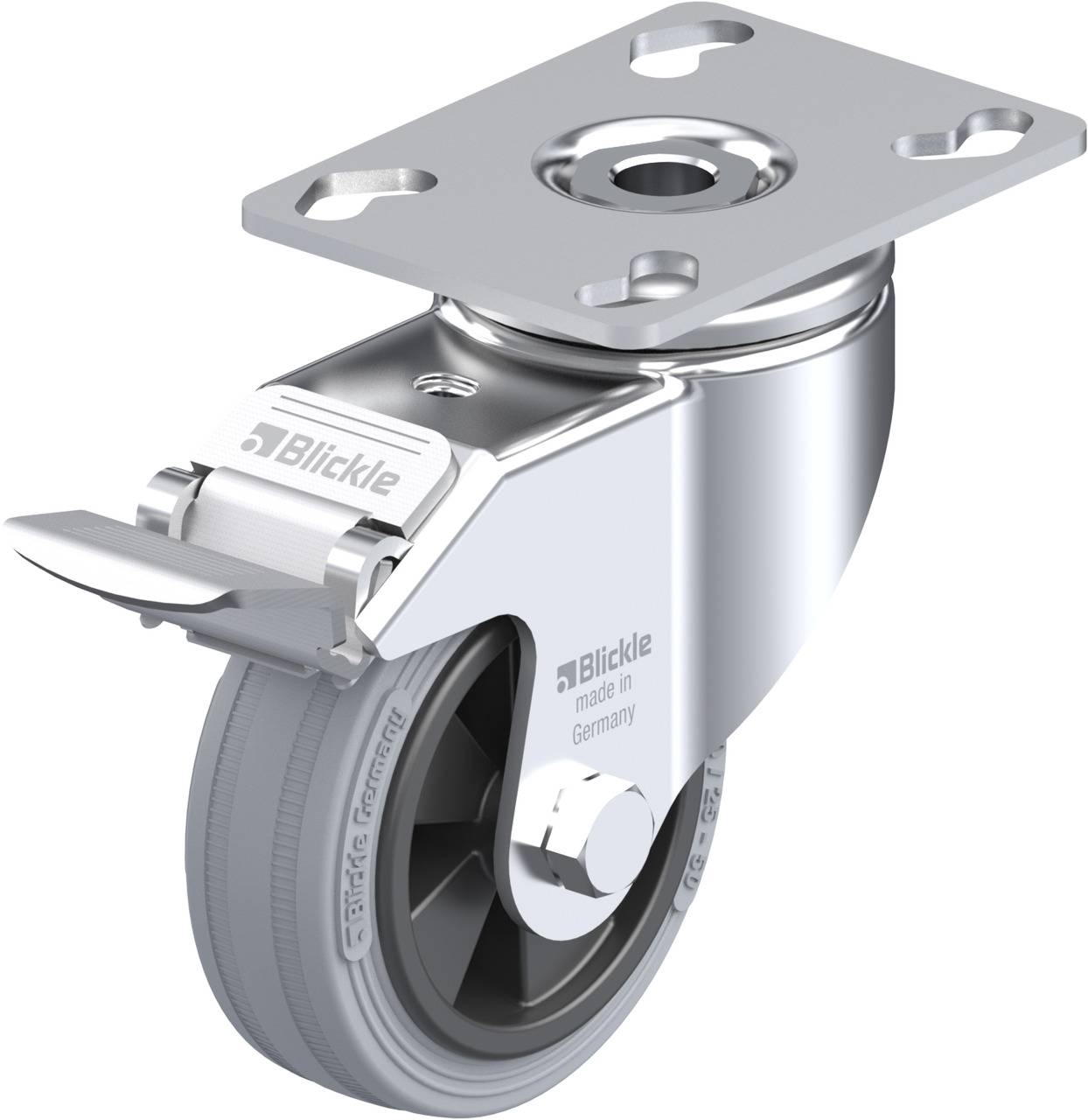 Blickle 224782 LKPA-VPA 80G-FI Kółko skrętne z hamulcem Średnica koła: 80 mm Maksymalne obciążenie: 80 kg 1 szt. - obrazek 1