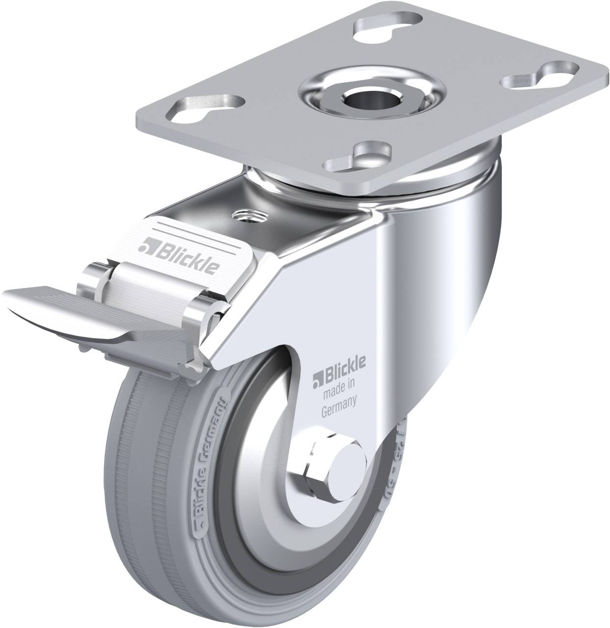 Blickle 225581 LKPA-VPA 80K-FI-FA Kółko skrętne z hamulcem Średnica koła: 80 mm Maksymalne obciążenie: 80 kg 1 szt. - obrazek 1