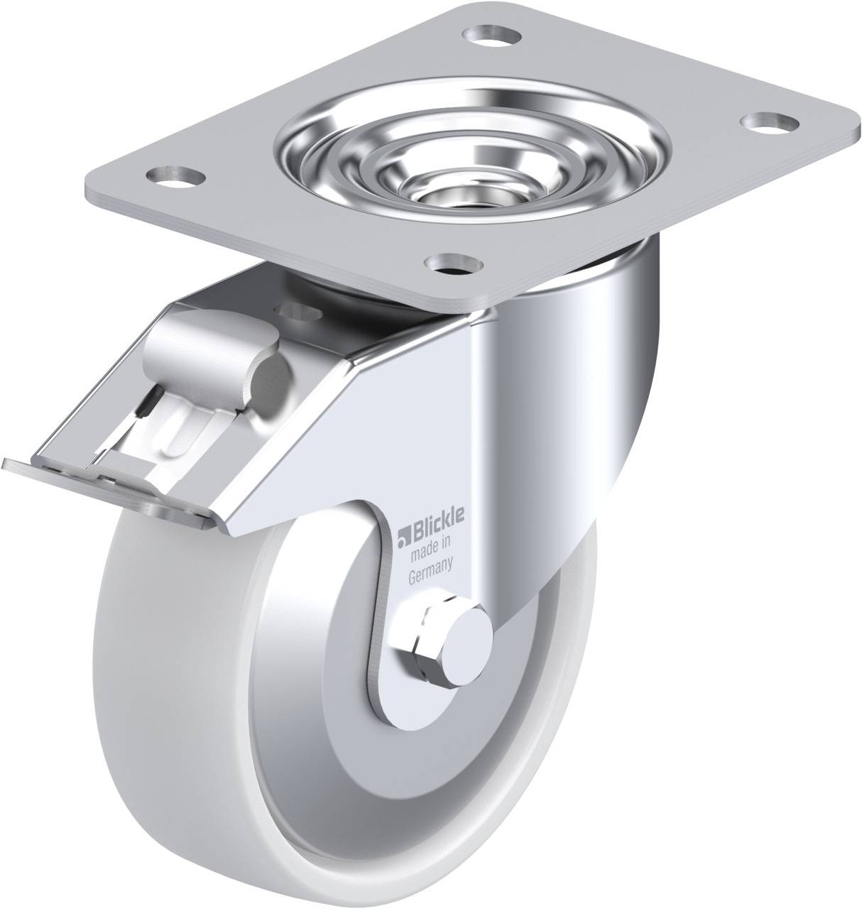 Blickle 750248 LK-PO 125KA-3-FI-FA Kółko skrętne z hamulcem Średnica koła: 125 mm Maksymalne obciążenie: 300 kg 1 szt. - obrazek 1