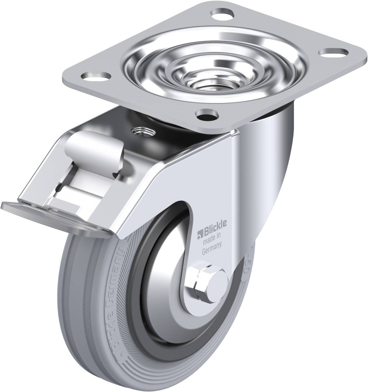 Blickle 528588 LE-VPP 100R-FI-SG-FA Kółko skrętne z hamulcem Średnica koła: 100 mm Maksymalne obciążenie: 70 kg 1 szt. - obrazek 1