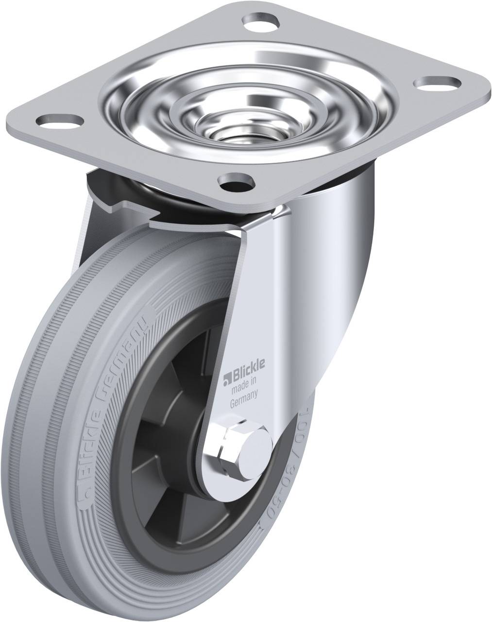 Blickle 339994 LE-VPP 100R-SG Kółko skrętne Średnica koła: 100 mm Maksymalne obciążenie: 70 kg 1 szt. - obrazek 1