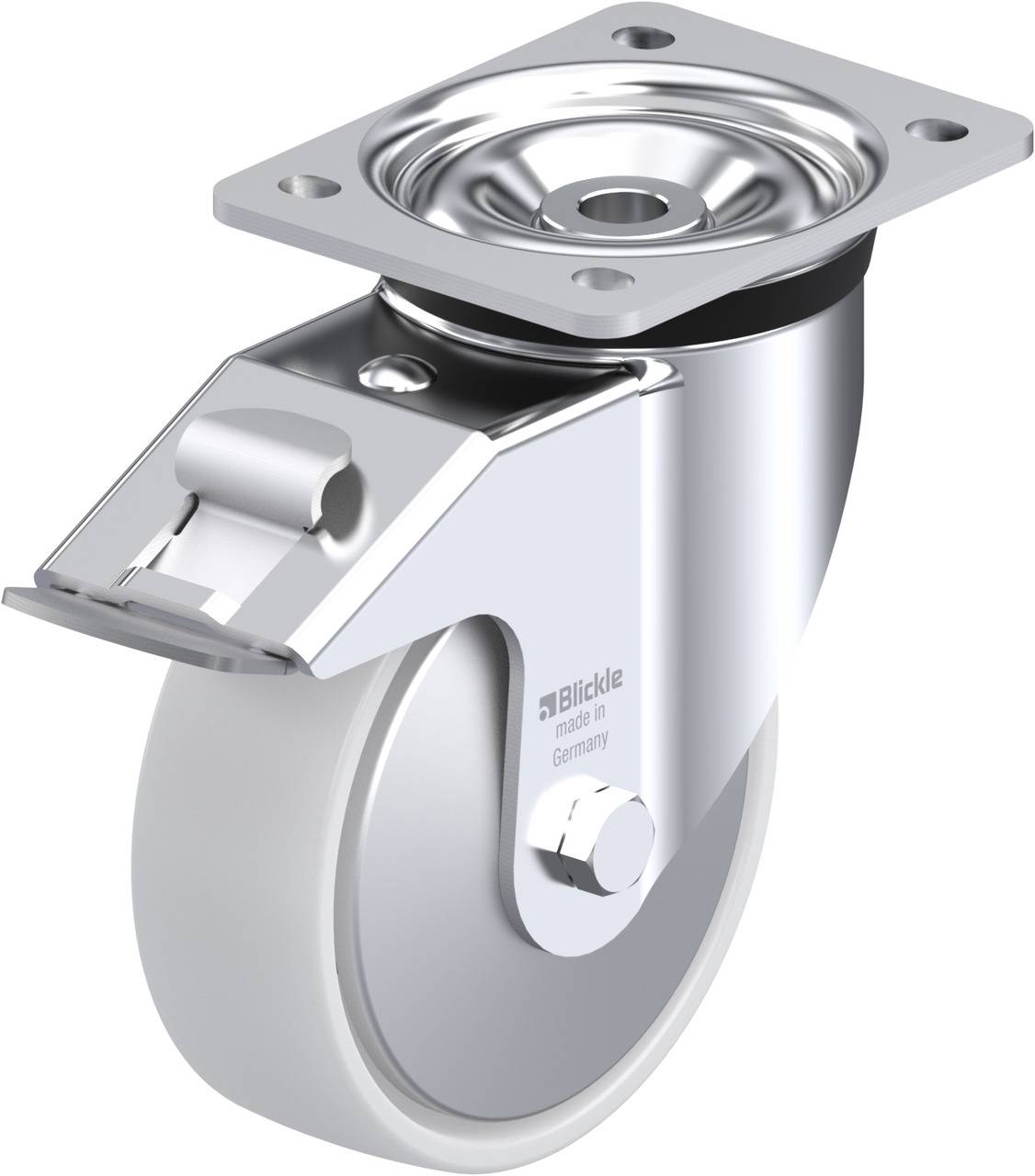 Blickle 740113 LK-PO 150K-FI-FA Kółko skrętne z hamulcem Średnica koła: 150 mm Maksymalne obciążenie: 400 kg 1 szt. - obrazek 1