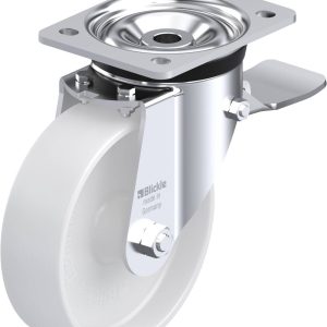 Blickle 739926 LK-PO 160G-ST Kółko skrętne z hamulcem Średnica koła: 160 mm Maksymalne obciążenie: 450 kg 1 szt. Blickle 739926 LK-PO 160G-ST Kółko skrętne z hamulcem Średnica koła: 160 mm Maksymalne obciążenie: 450 kg 1 szt.