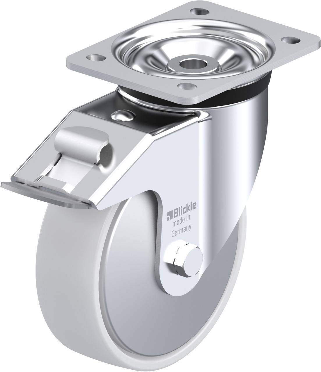 Blickle 750271 LK-PO 160K-FI-FA Kółko skrętne z hamulcem Średnica koła: 160 mm Maksymalne obciążenie: 450 kg 1 szt. - obrazek 1