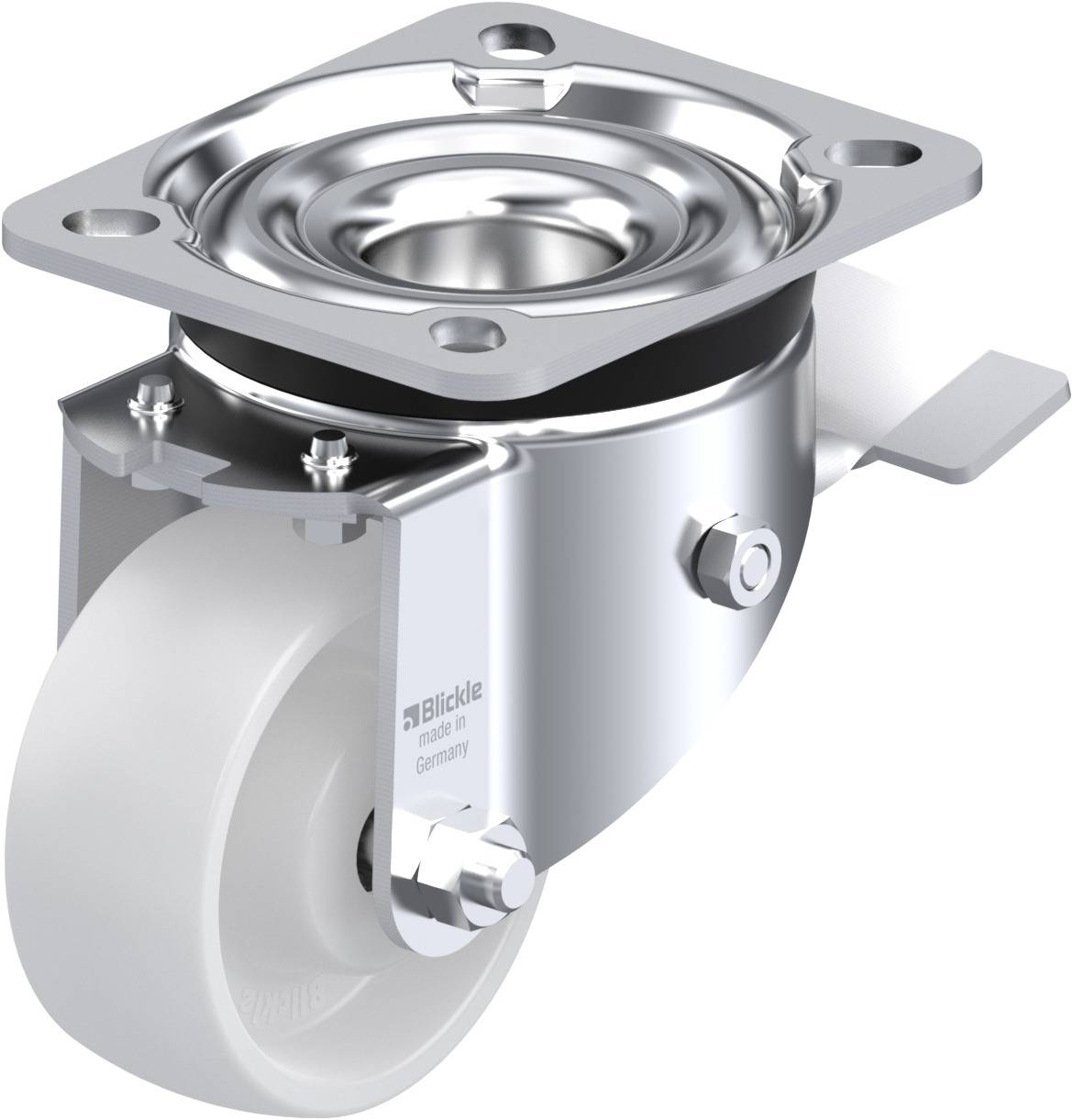 Blickle 483776 LK-PO 75XR-ST Kółko skrętne z hamulcem Średnica koła: 75 mm Maksymalne obciążenie: 200 kg 1 szt. - obrazek 1