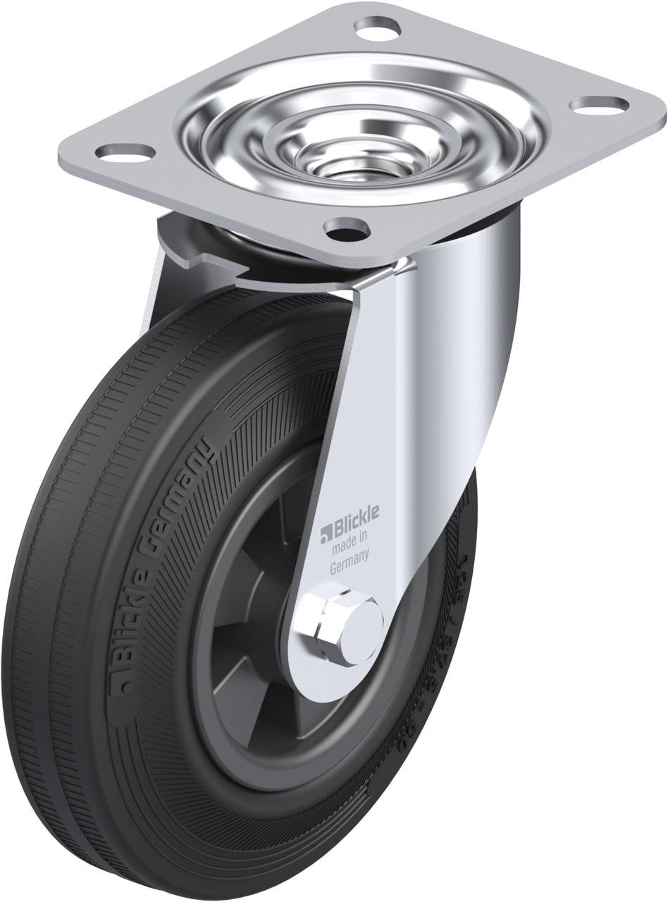 Blickle 276881 LE-VPP 125R Kółko skrętne Średnica koła: 125 mm Maksymalne obciążenie: 100 kg 1 szt. - obrazek 1