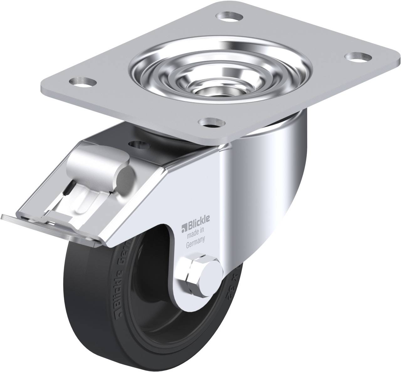 Blickle 635052 LK-POEV 100R-3-FI Kółko skrętne z hamulcem Średnica koła: 100 mm Maksymalne obciążenie: 200 kg 1 szt. - obrazek 1